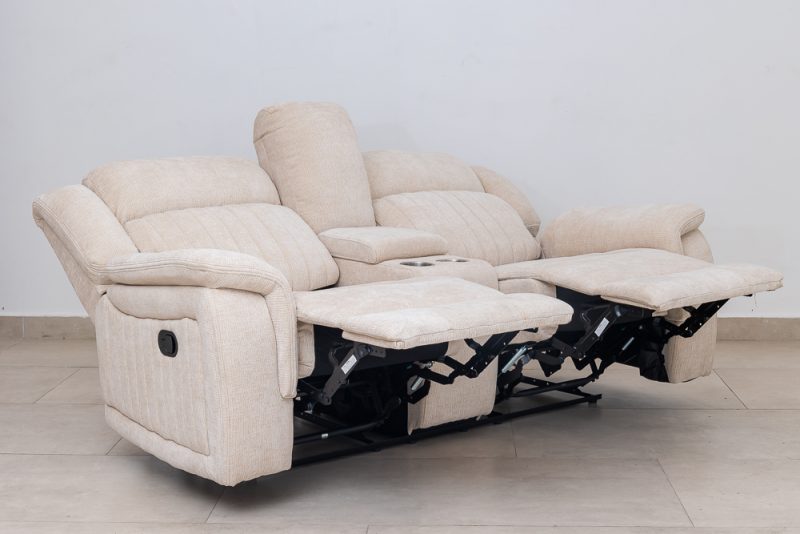flora 7 seater fabric recliner sofa (3+2+1+1)