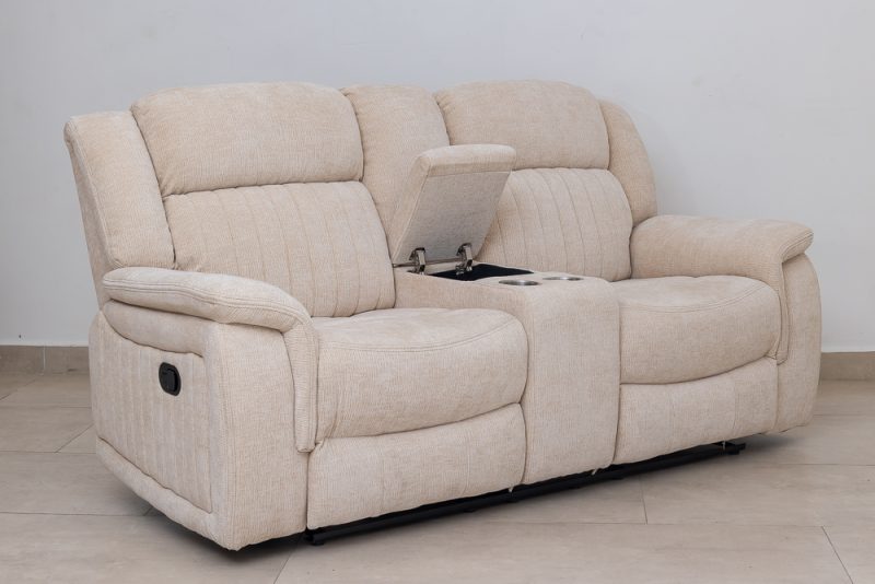 flora 7 seater fabric recliner sofa (3+2+1+1)