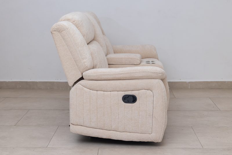flora 7 seater fabric recliner sofa (3+2+1+1)