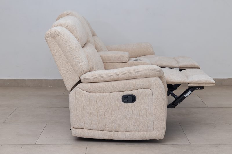 flora 7 seater fabric recliner sofa (3+2+1+1)