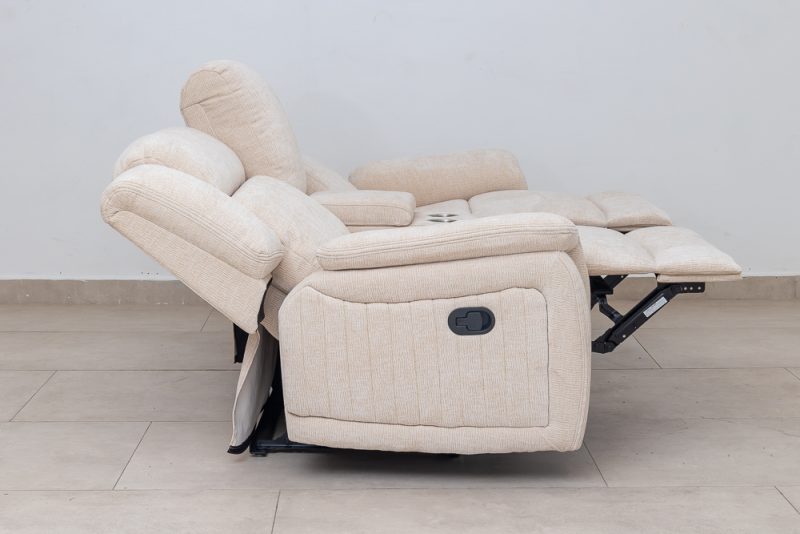 flora 7 seater fabric recliner sofa (3+2+1+1)