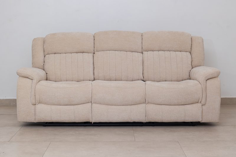 flora 7 seater fabric recliner sofa (3+2+1+1)
