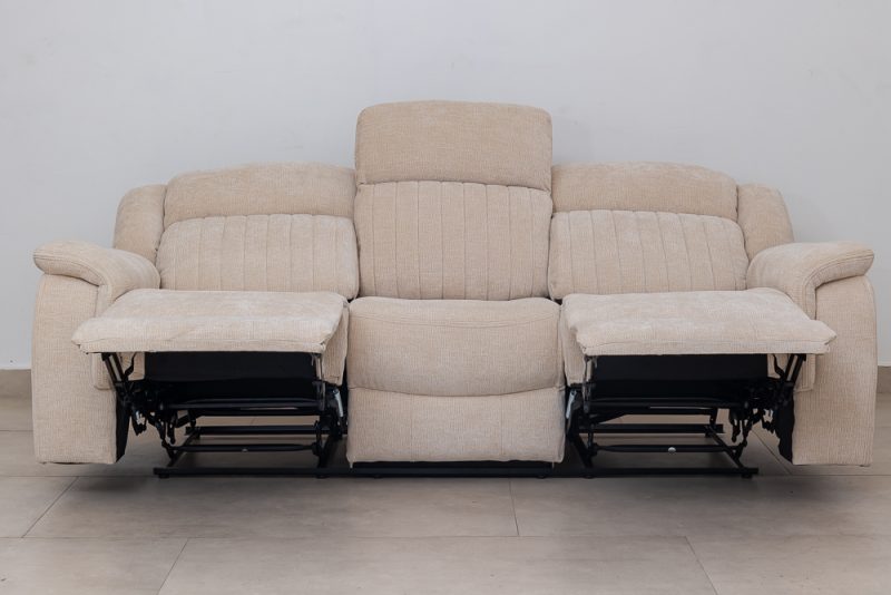 flora 7 seater fabric recliner sofa (3+2+1+1)