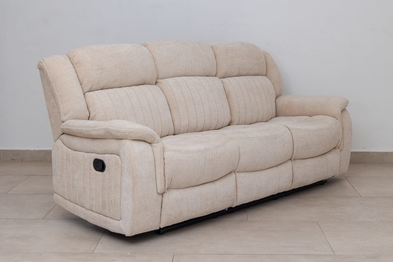 flora 7 seater fabric recliner sofa (3+2+1+1)
