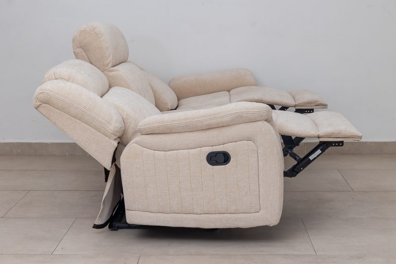flora 7 seater fabric recliner sofa (3+2+1+1)