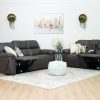 hurst 7 seater fabric recliner sofa (3+2+1+1)