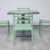 accra outdoor dining table + 4 trent chairs