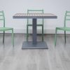 accra outdoor dining table + 4 trent chairs