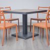 accra outdoor dining table + 4 trent chairs