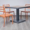 accra outdoor dining table + 4 trent chairs