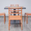 accra outdoor dining table + 4 trent chairs