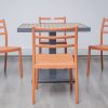 accra outdoor dining table + 4 trent chairs