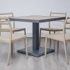 accra outdoor dining table + 4 trent chairs