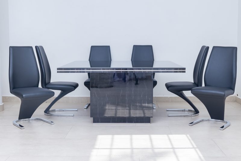 divano dining table + 8 chairs