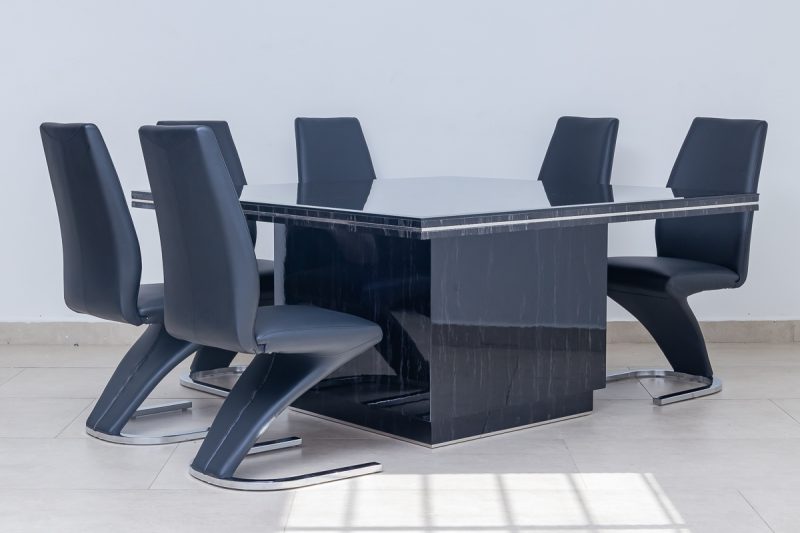 divano dining table + 8 chairs