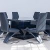 divano dining table + 8 chairs