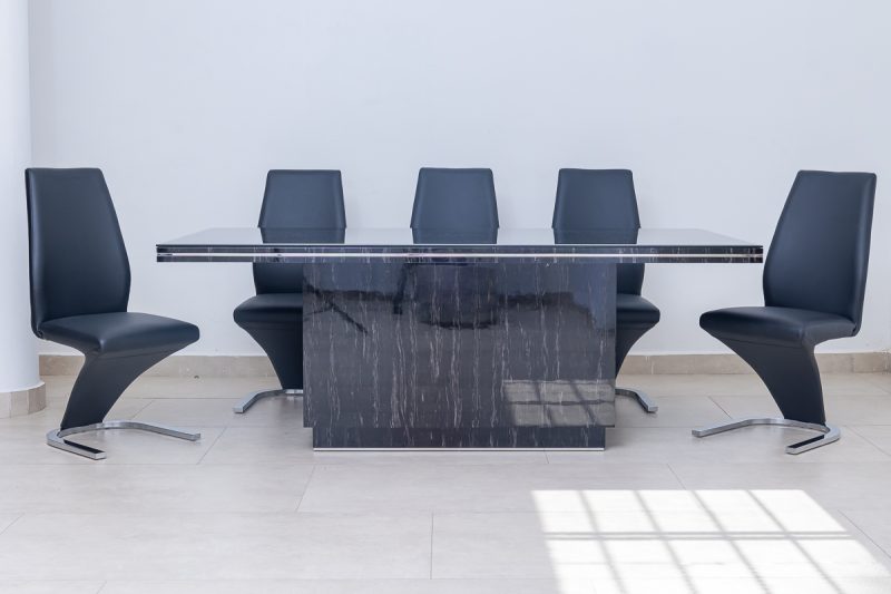 divano dining table + 8 chairs