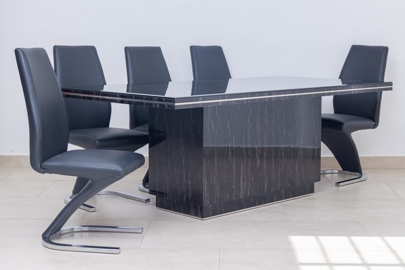 divano dining table + 8 chairs