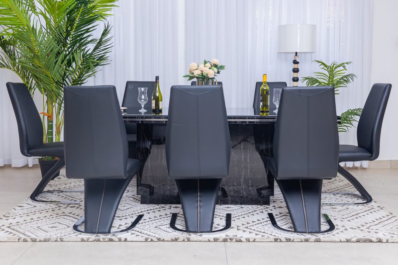 divano dining table + 8 chairs