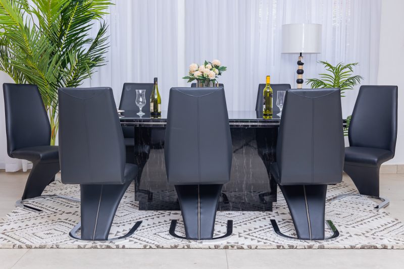 divano dining table + 8 chairs