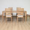 shila dining table + 6 chairs