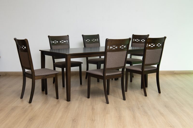 jordan dining table + 6 chairs