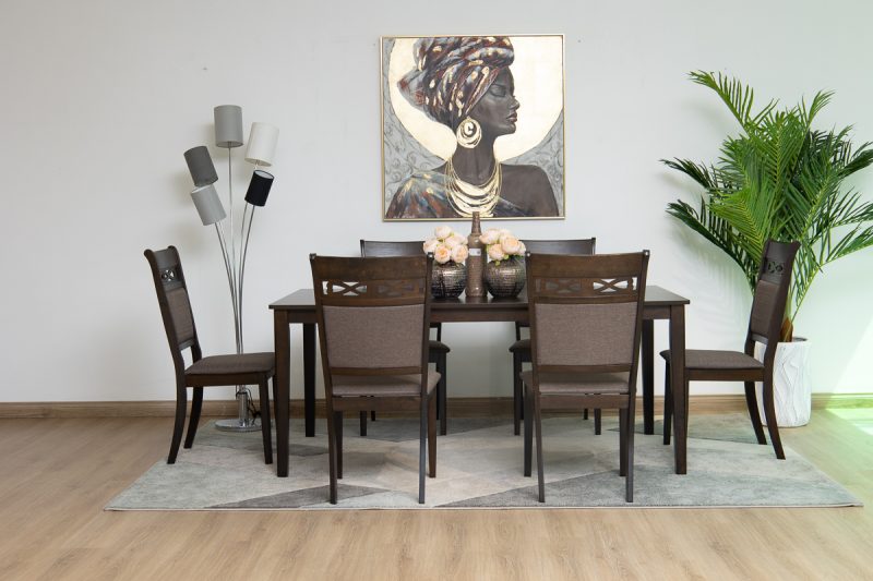 jordan dining table + 6 chairs