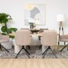 jasmine dining table + 6 brinkley chairs