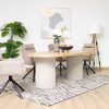 jasmine dining table + 6 brinkley chairs