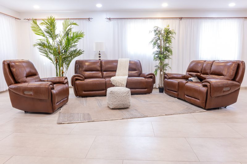 novara 7 seater leather recliner (3+2+1+1)