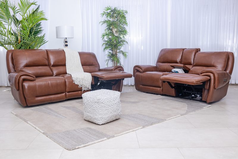 novara 7 seater leather recliner (3+2+1+1)