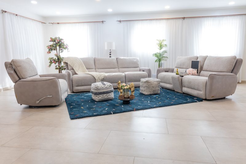 seville 7 seater leather recliner (3+2+1+1)