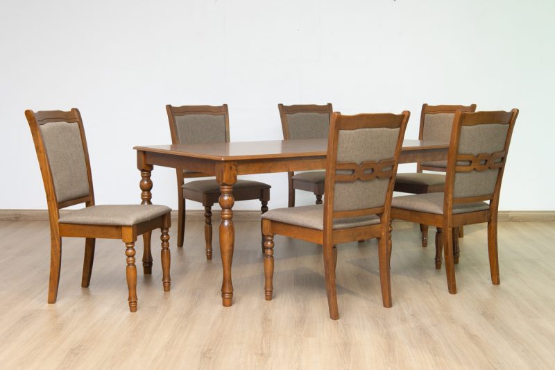 bavora dining table + 6 chairs