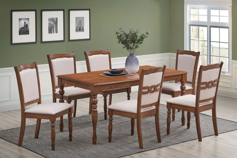 bavora dining table + 6 chairs