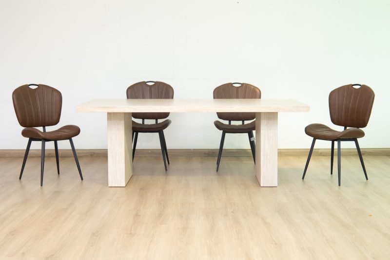 jarel dining table + 6 metz chairs