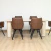 rudy dining table + 6 loft chairs