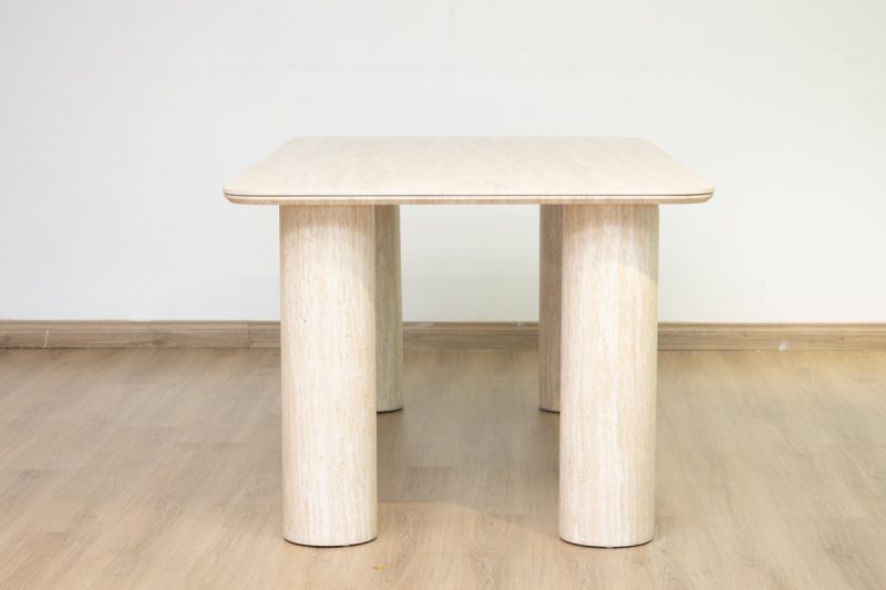 rudy dining table + 6 loft chairs