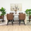 rudy dining table + 6 loft chairs