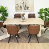 rudy dining table + 6 loft chairs