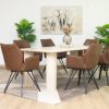 rudy dining table + 6 loft chairs