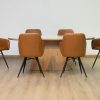 santos dining table + 6 belfast chairs