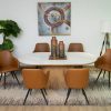 santos dining table + 6 belfast chairs