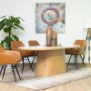 santos dining table + 6 belfast chairs