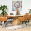 santos dining table + 6 belfast chairs