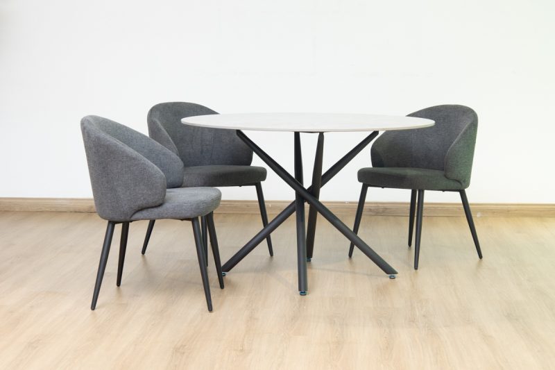 karie dining table + 4 marisol chairs