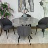 karie dining table + 4 marisol chairs