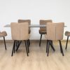 leena dining table + 6 triena chairs