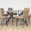 leena dining table + 6 triena chairs