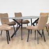 leena dining table + 6 triena chairs