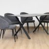 rina dining table + 6 marisol chairs